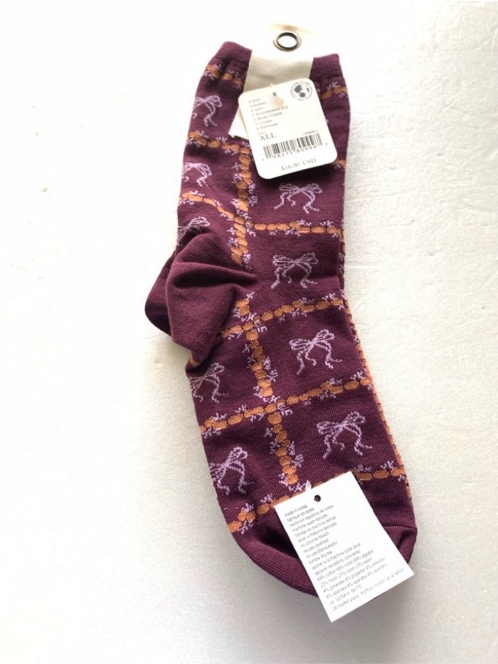 Free People Tie A Bow Ankle Socks